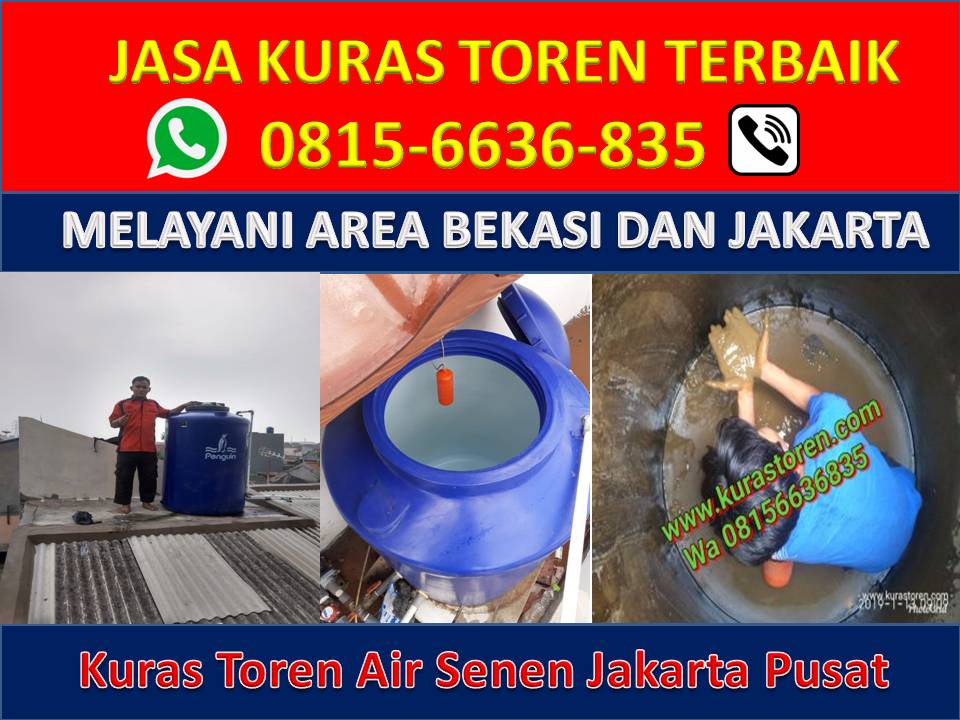 Kuras Toren Air Senen Jakarta Pusat