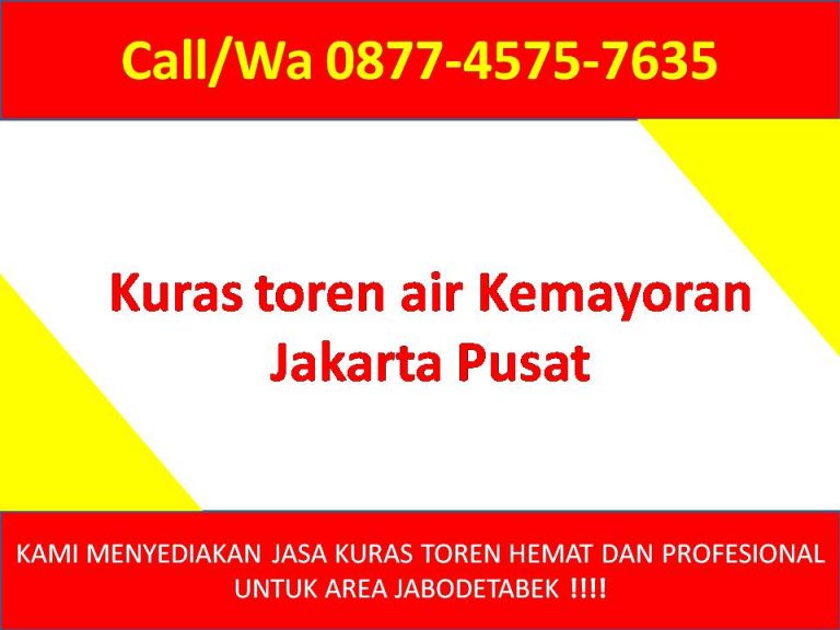 Kuras toren air Kemayoran Jakarta Pusat