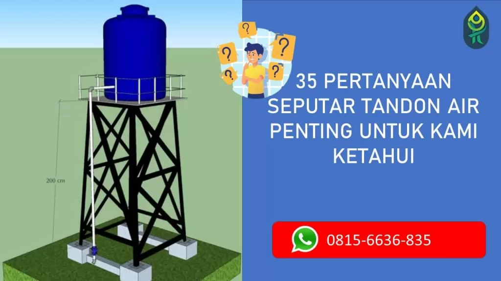 35 Pertanyaan seputar kuras toren air