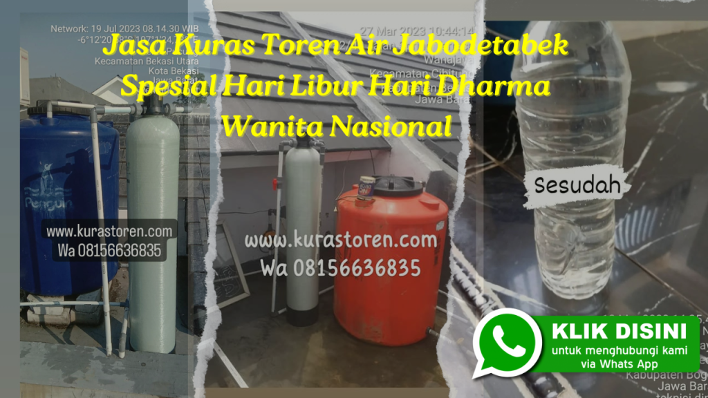 Jasa Kuras Toren Air Jabodetabek Spesial Hari Libur Hari Dharma Wanita Nasional
