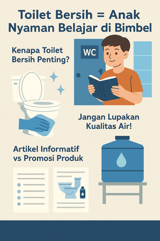 Bimbel Nyaman Dimulai dari Toilet yang Terjaga