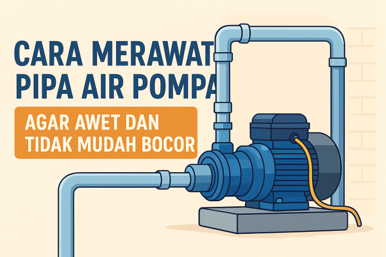 Cara merawat pipa air pompa agar awet