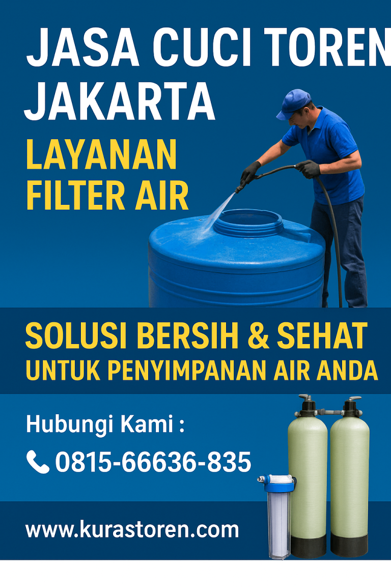 Jasa cuci toren Jakarta dan Filter Air Jakarta 08156636835