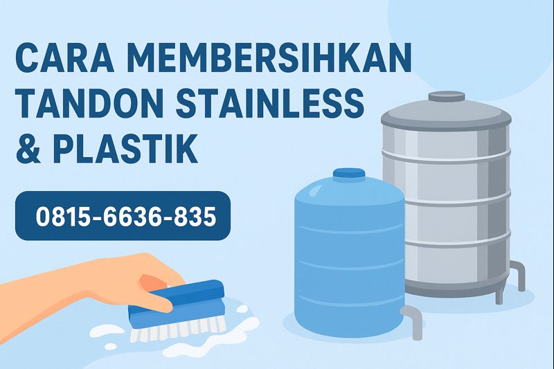 Cara Membersihkan Tandon Stainless & Plastik