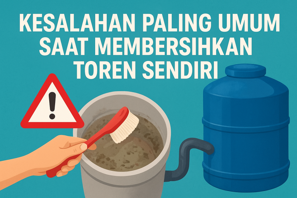 Kesalahan paling umum saat membersihkan toren sendiri