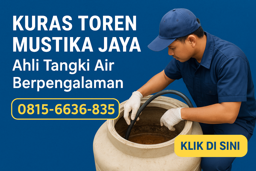 Kuras Toren Mustika Jaya – Ahli Tangki Air Berpengalaman