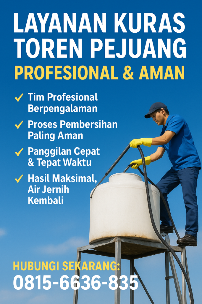 Layanan Kuras Toren Pejuang – Profesional & Aman