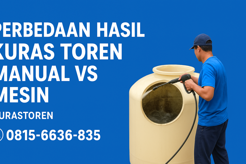 Perbedaan Hasil Kuras Toren Manual vs Mesin