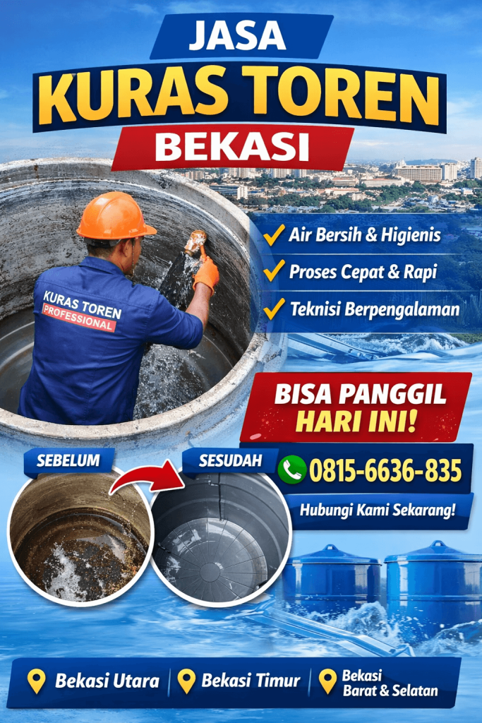 jasa kuras toren air bekasi di rumah pelanggan