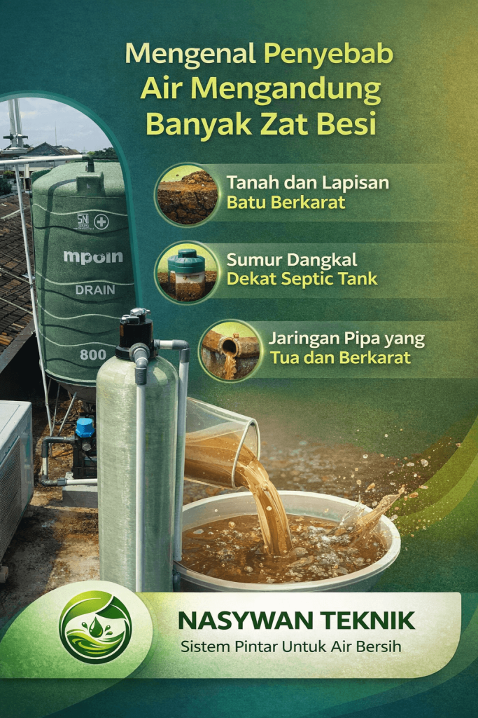 Mengenal Penyebab Air Mengandung Banyak Zat Besi