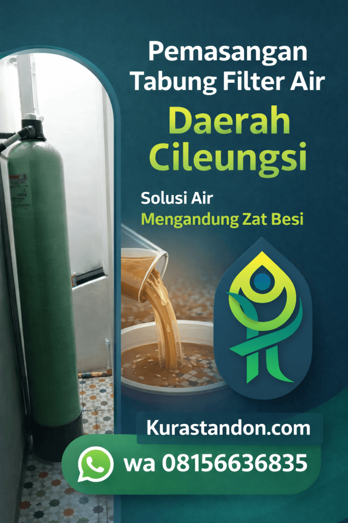 Pemasangan tabung filter air Daerah Cileungsi Untuk Air Kuning dan Coklat Menggangung Zat Besi wa 08156636835