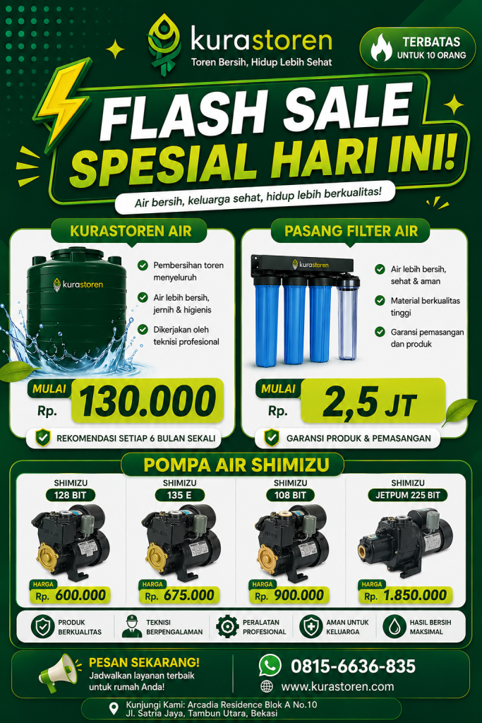 FLASH SALE KURASTOREN POMPA AIR