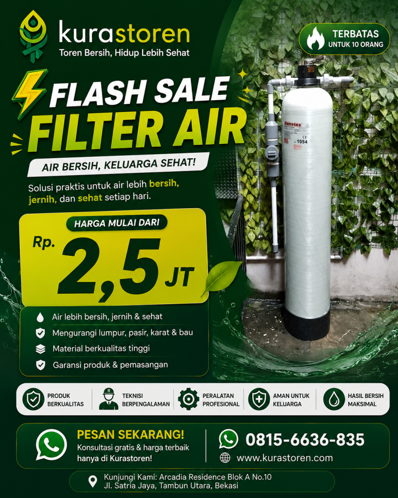 FLASH SALES FILTER AIR MULAI 2,5 JT dari kruastoren