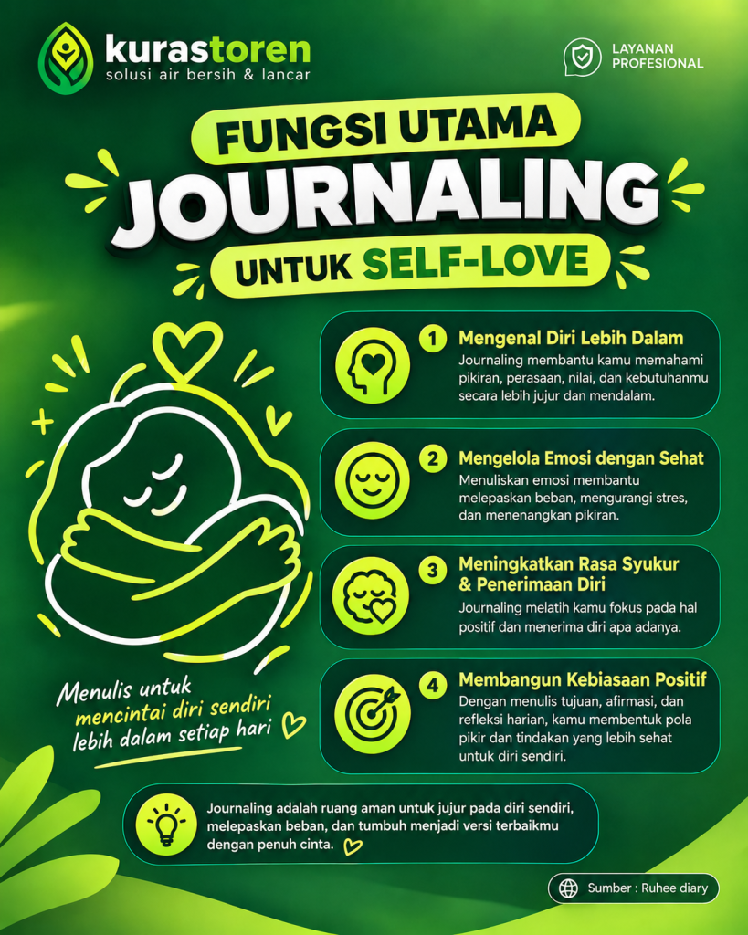FUNGSI UTAMA JURNALING UNTUK PRAKTIK SELF LOVE