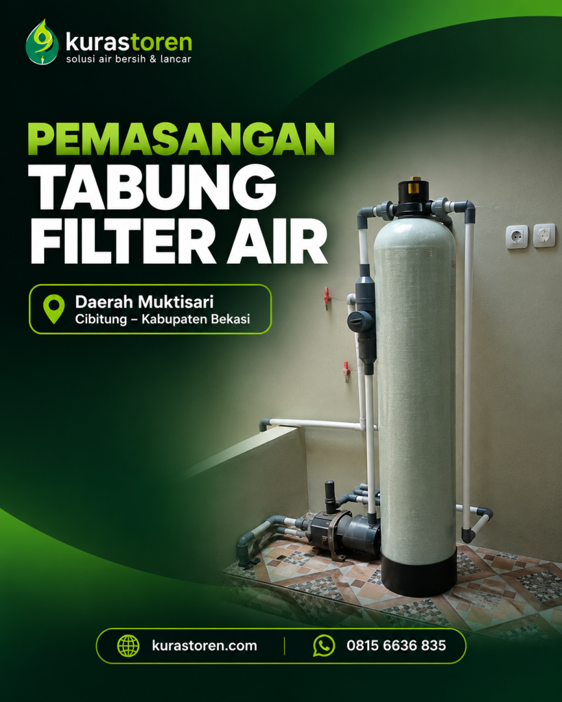 Pemasangan tabung filter air Daerah muktisari Cibitung Bekasi kabupaten wa 08156636835