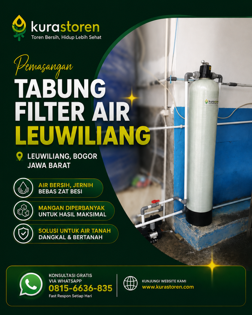 Pemasangan tabung filter air Leuwiliang Bogor Jawa barat 08156636835