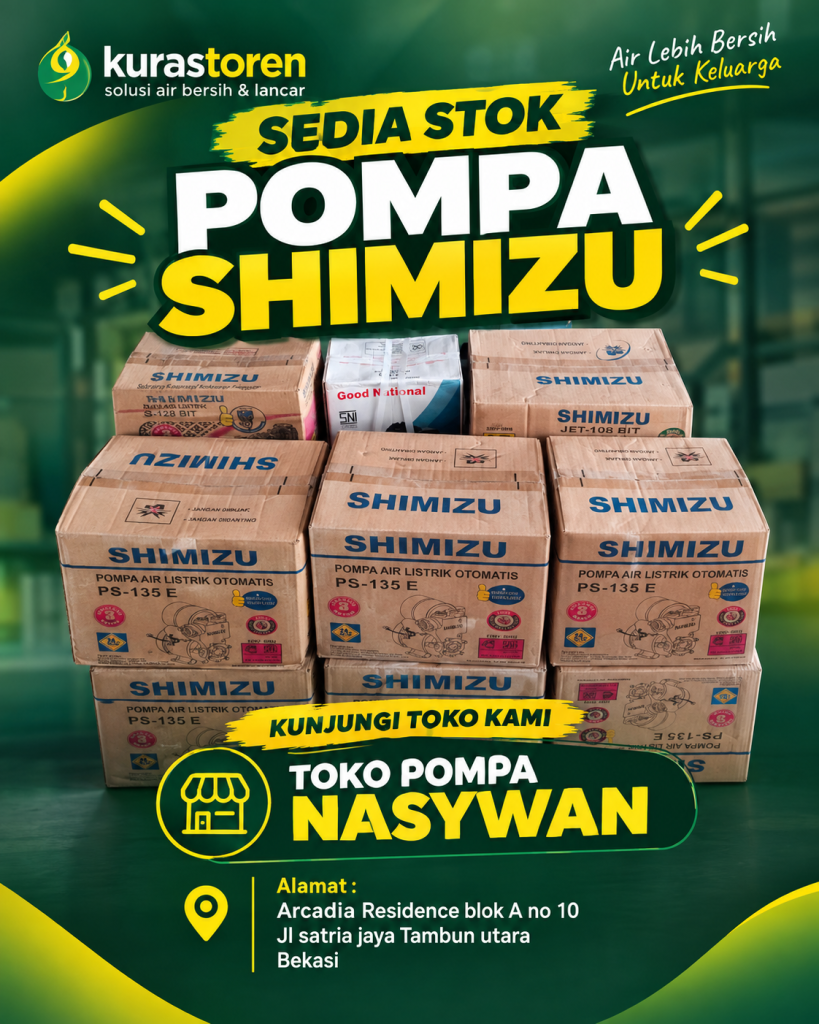SEDIA POMPA SHIMIZU DI TOKO POMPA AIR NASYWAN