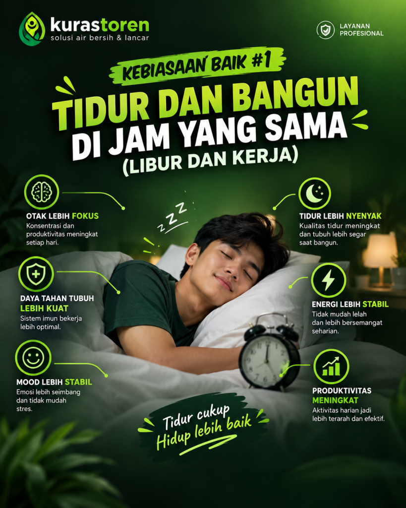 TIDUR DAN BANGUN DENGAN JAM TERATUR
