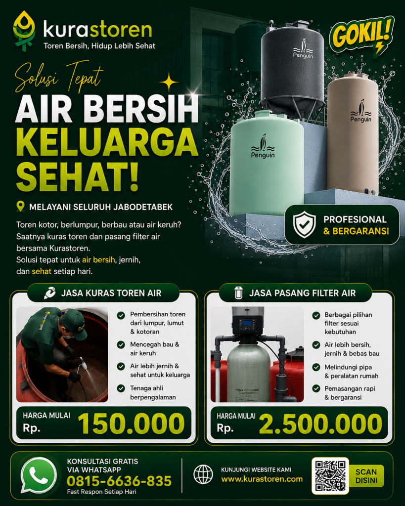 air bersih keluarga sehat kuras toren