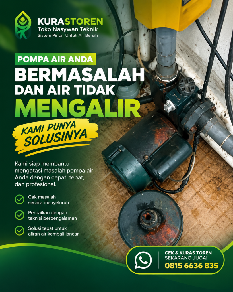 POMPA AIR ANDA BERMASALAH KAMI PUNYA SOLUSINYA UNTUK WILAYAH JAKARTA DAN BEKASI