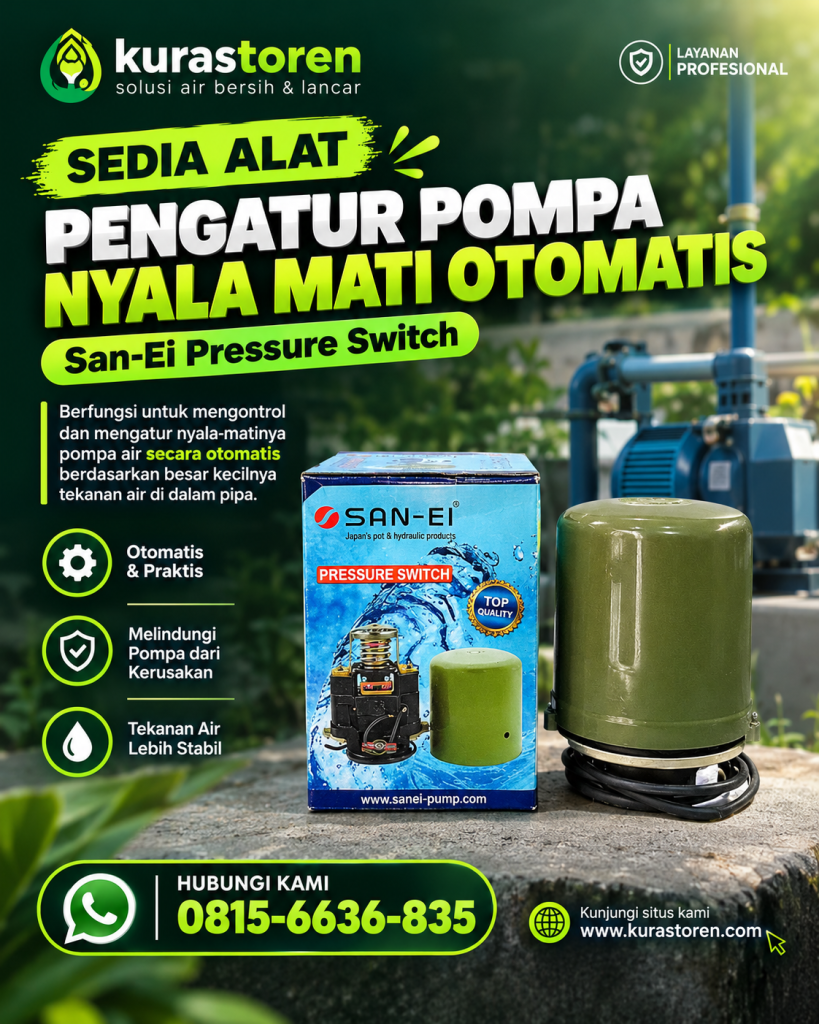 SEDIA ALAT PENGATUR POMPA NYALA MATI OTOMATIS