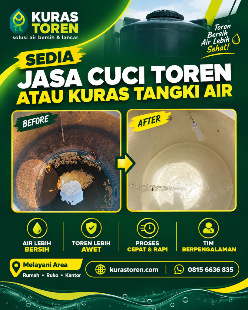 SEDIA JASA CUCI TOREN ATAU KURAS TANGKI AIR
